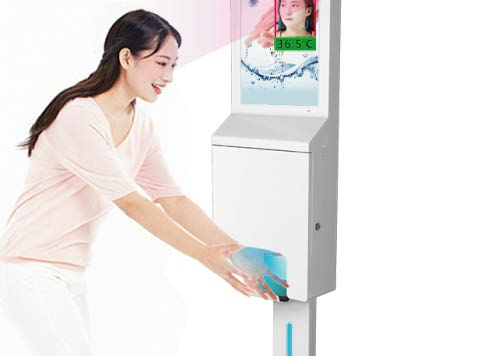 21.5-in touch screen Hand Sanitizing Dispenser